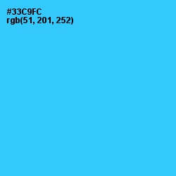 #33C9FC - Turquoise Color Image