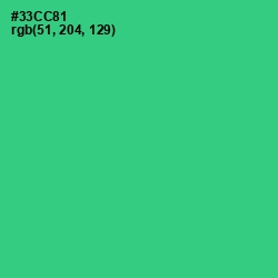 #33CC81 - Shamrock Color Image