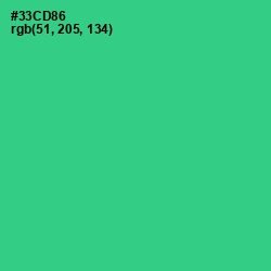 #33CD86 - Shamrock Color Image