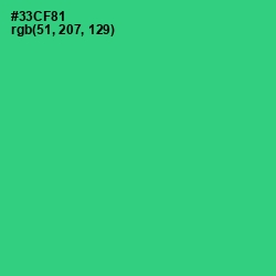 #33CF81 - Shamrock Color Image