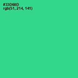 #33D68D - Shamrock Color Image