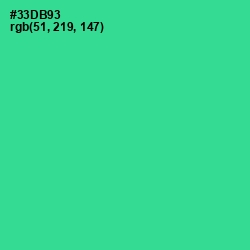#33DB93 - Shamrock Color Image
