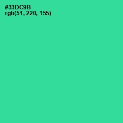 #33DC9B - Shamrock Color Image