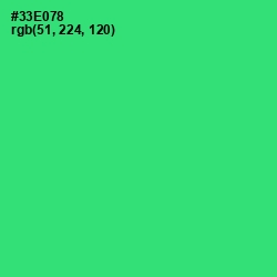 #33E078 - Malachite Color Image