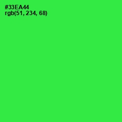 #33EA44 - Malachite Color Image