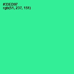 #33ED97 - Shamrock Color Image