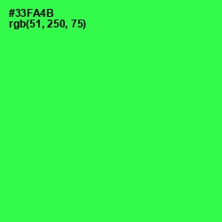 #33FA4B - Malachite Color Image