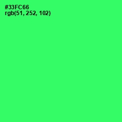 #33FC66 - Malachite Color Image