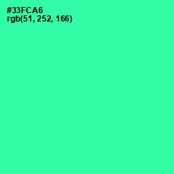 #33FCA6 - Shamrock Color Image