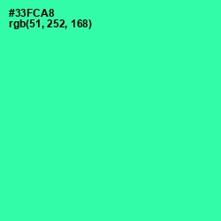 #33FCA8 - Shamrock Color Image