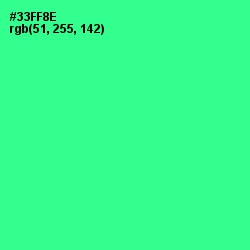 #33FF8E - Shamrock Color Image