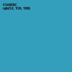 #349FBC - Boston Blue Color Image