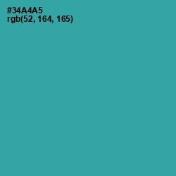 #34A4A5 - Pelorous Color Image