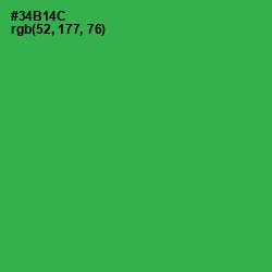 #34B14C - Sea Green Color Image