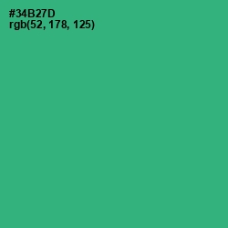 #34B27D - Eucalyptus Color Image