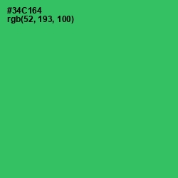 #34C164 - Malachite Color Image
