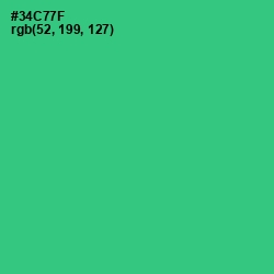#34C77F - Malachite Color Image
