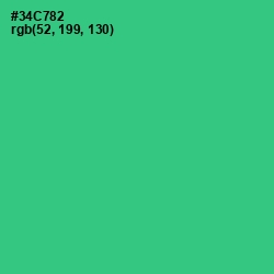#34C782 - Shamrock Color Image