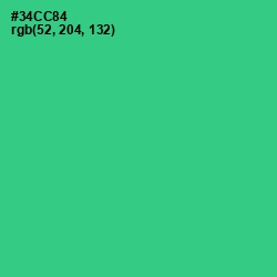 #34CC84 - Shamrock Color Image