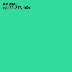 #34D9A0 - Puerto Rico Color Image