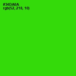 #34DA0A - Harlequin Color Image