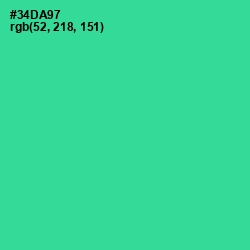 #34DA97 - Shamrock Color Image