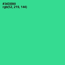 #34DB90 - Shamrock Color Image