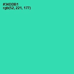 #34DDB1 - Puerto Rico Color Image