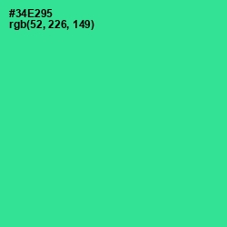 #34E295 - Shamrock Color Image