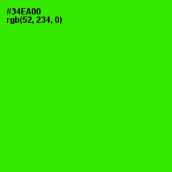 #34EA00 - Harlequin Color Image