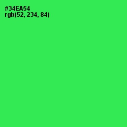 #34EA54 - Malachite Color Image