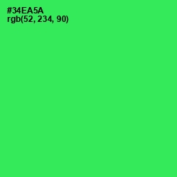 #34EA5A - Malachite Color Image