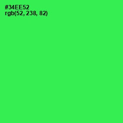 #34EE52 - Malachite Color Image