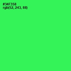 #34F358 - Malachite Color Image