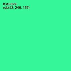 #34F699 - Shamrock Color Image