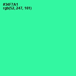 #34F7A1 - Shamrock Color Image