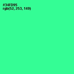 #34FD95 - Shamrock Color Image