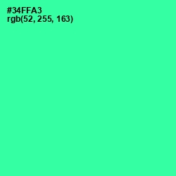 #34FFA3 - Shamrock Color Image