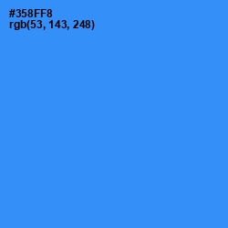 #358FF8 - Dodger Blue Color Image