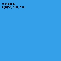 #35A0EA - Curious Blue Color Image