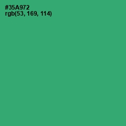 #35A972 - Sea Green Color Image