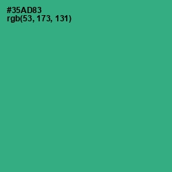 #35AD83 - Jungle Green Color Image