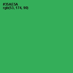 #35AE5A - Sea Green Color Image