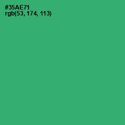 #35AE71 - Sea Green Color Image
