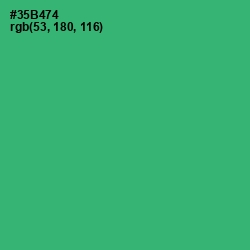 #35B474 - Sea Green Color Image
