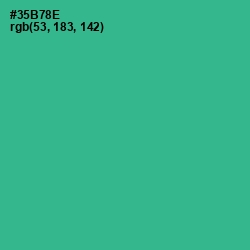 #35B78E - Keppel Color Image