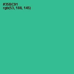 #35BC91 - Keppel Color Image