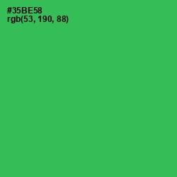 #35BE58 - Sea Green Color Image