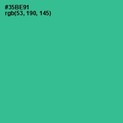 #35BE91 - Keppel Color Image