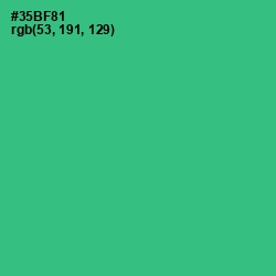#35BF81 - Jungle Green Color Image